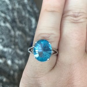 Blue topaz ring from Macy’s